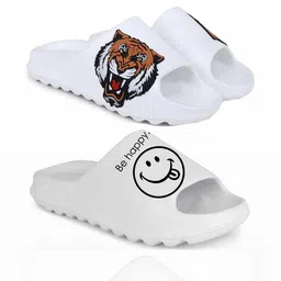 Pampy Angel Men White Flip Flops-image-82