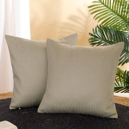 ROSARA HOME Unisex Taupe Cushion Covers-image-66