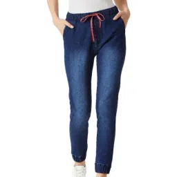 Miss Chase Navy Regular Fit Joggers-image-46