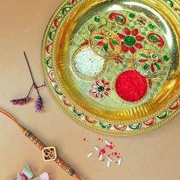 Anouk Om Rakhi With Quirky Card & Thali-47