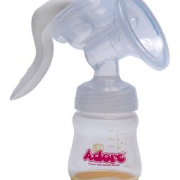 Adore Wowsome 3 Stage Manual Breast Pump with Feeding Bottle- Yellow-image-83
