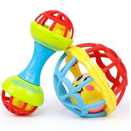ARCADE TOYS Ball N Dumbbell Shaped Rattle & Teether for Kid(Pack of 2) - Colour may vary-9