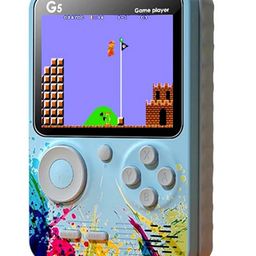 TMG Handheld Game Video Game Console 500 Retro Games Support Connecting TV Game for Kids Boys,Christmas and Birthday Gifts (Blue-Grey)-16