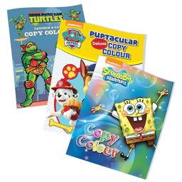 Awesome Set of 3 Copy Colouring Books | Spongebob Squarepants, Teenage Mutant Ninja Turtles & PAW Patrol: Puptacular |-19
