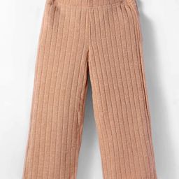 Little Kangaroos Fleece Knit Full Length Pants With Solid Colour - Tan-image-16