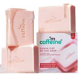 mCaffeine Guava Fizz De-Tan Soap [Pack of 3] - 300 g-picture-0