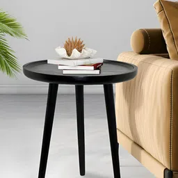 Metalsmith Black Round Shaped Coffee Table-48