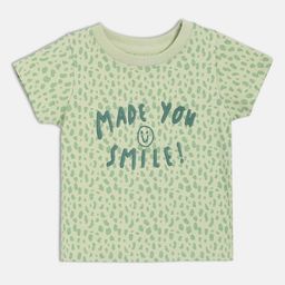 MINI KLUB Boys Typography Printed Pure Cotton Applique T-shirt-image-57