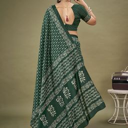 Anouk Rustic Bagh Silk Blend Dabu Saree image 4