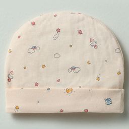 Simply Interlock Knit Caps With Vehicle & Dino Print Pack of 3 Baby Pink Aqua - Diameter 11.5 cm image 3