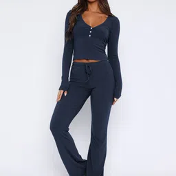 JC Mode V-Neck Long Sleeve Top With Trouser Co-Ords-picture-39