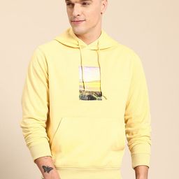 Mast & Harbour Printed Hooded Sweatshirt-image-98