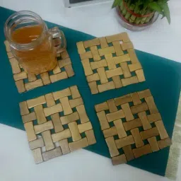 Crayton Square Puzzle Bamboo Coaster - Set of 4-picture-26