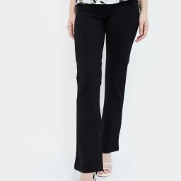 Code by Lifestyle Black Cotton Regular Fit Mid Rise Pants-picture-38