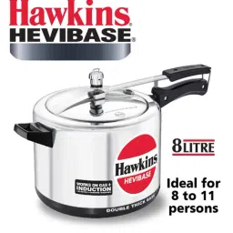 Hawkins Hevibase Silver Aluminium 8 L Pressure Cooker - Set of 1-image-20