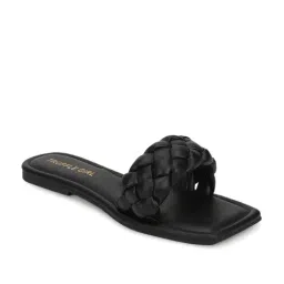 Truffle Girl by Truffle Collection Women's Black Casual Sandals-18