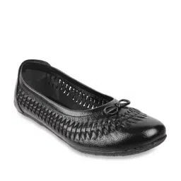 Metro Women's Black Flat Ballets-image-72