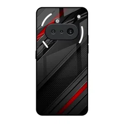 QRIOH Unisex Nothing Phone 3a Modern Abstract Impact Resistant Glass Back Case-picture-26