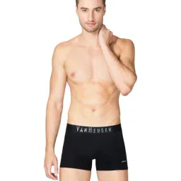 Van Heusen Swift Dry Breathable Solid AIR Series Active Trunks - Pure Black-image-58