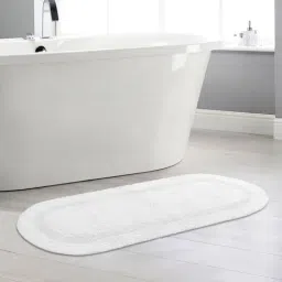 Saral Home Abstract Ivory Cotton Multiuse Bath Mats - Set of 2-image-60