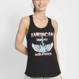 Jockey Black Graphic Print Tank Top-image-72