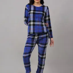 NEUDIS Blue Check Top With Pyjamas-image-86