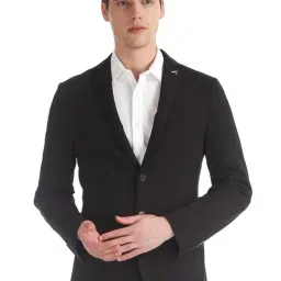 AD by Arvind Black Regular Fit Blazer-image-79