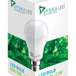 Syska Standard B22 LED Bulb 20W (White)-image-3