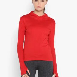 Appulse Red Cotton Slim Fit T-Shirt-image-100