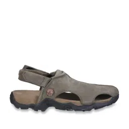 Woodland Men's Olive Back Strap Sandals-image-26
