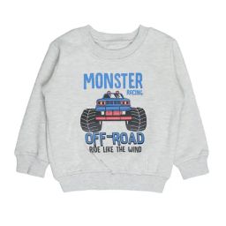Bodycare Kids Grey Printed Full Sleeves Sweatshirt-image-23