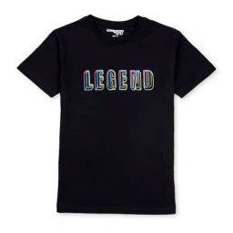 Gini & Jony Kids Black Cotton Printed T-Shirt-image-94