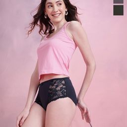 DressBerry Pack of 3 Lace Hipster Briefs DRM-DB-PAN10B-TBC-image-16