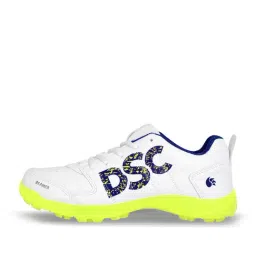 DSC Men's Beamer Fluro Yellow & White Cricket Shoes-image-94