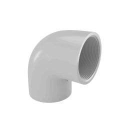 APL Apollo 2.4 x 2.4 inch uPVC Plain Fitting Threaded Elbow Without Collar, PM03782V02-14