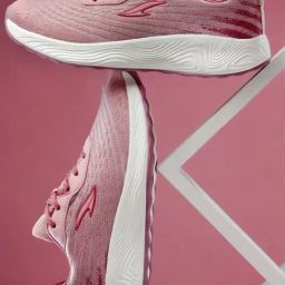 Asian Women's Baby Pink Running Shoes-image-97