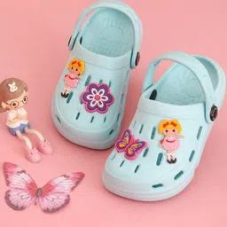 Yellow Bee Girls Printed Clogs-29