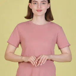V-Mart Drop-Shoulder Sleeves Cotton T-shirt-picture-32