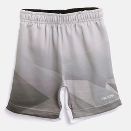 Alcis Boys Grey Printed Slim Fit Regular Shorts-12
