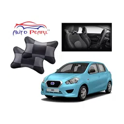 Auto Pearl Black Grey Car Neck Cushion/Neck Pillow Compatible with Dutsun Go-image-33