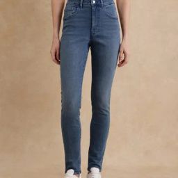 RAREISM Blue Cotton Blend Solid Jeans-image-51