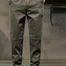 The Roadster Lifestyle Co Men Straight Fit Mid-Rise Cargo Joggers-image-62