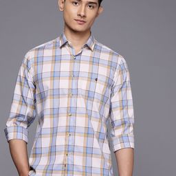 Louis Philippe Sport Pure Cotton Nirvana Slim Fit Checked Casual Shirt-image-28