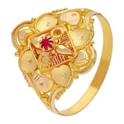 Malabar Gold and Diamonds 22k (916) Yellow Gold Ring for Women-picture-31