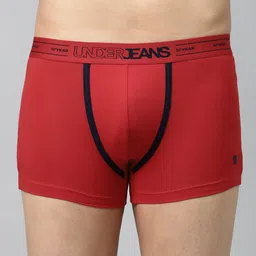 UnderJeans by Spykar Men Red Solid Trunks 8907966425255-picture-15