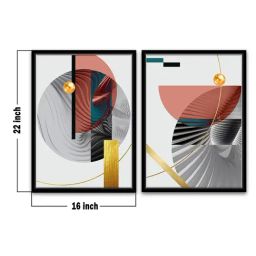 Art Street Multi Canvas Abstract Architectural Space Inkjet Canvas - Set of 2 image 3