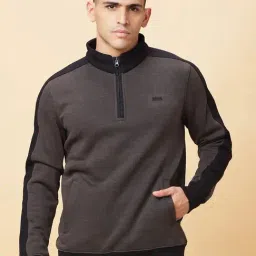 Being Human Grey Regular Fit Sweatshirt-image-54