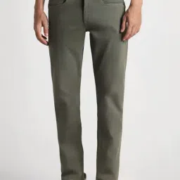Louis Philippe Green Slim Fit Jeans-picture-9