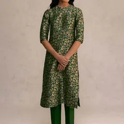 Kedar Fab Women Jacquard Kurta-image-79