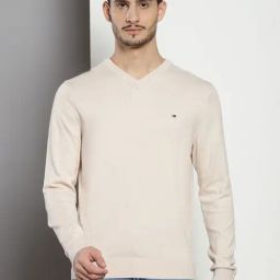 Tommy Hilfiger Beige Cotton Regular Fit Sweatshirt-19